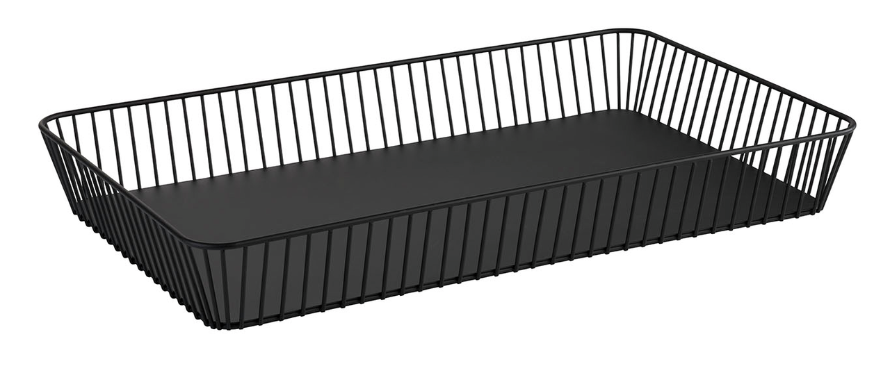 APS GN 1/1 Korb -URBAN- 53 x 32,5 cm, H: 7,5 cm , Schwarz