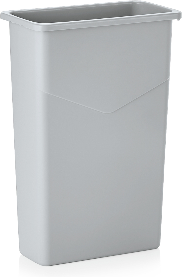 Abfallbehälter, 75 ltr., 51 x 27 x 75 cm, grau, Polypropylen