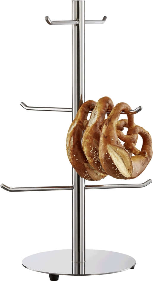 Brezel-/Wurstständer, 6 armig, 51 cm, Chromnickelstahl