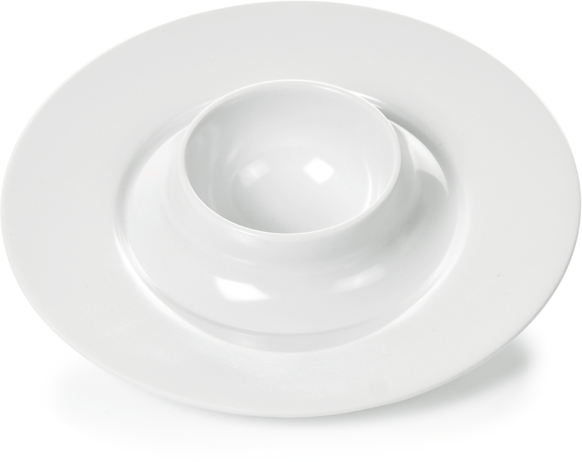 Eierbecher mit Ablage, Ø 11 cm, Melamin