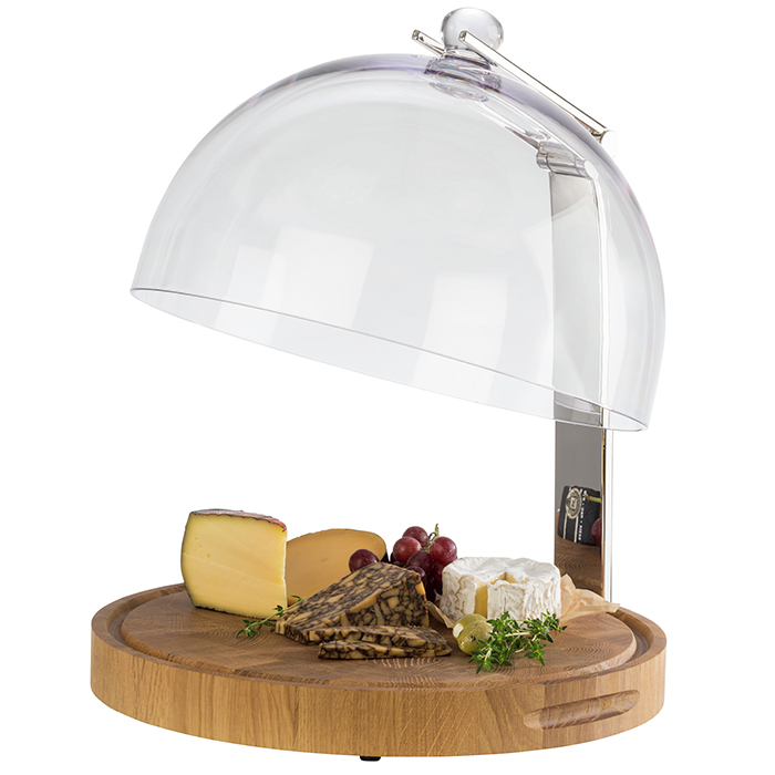 Haubenhalterung 35,5 x 30 cm, H: 39 cm Zinkdruckguss mit Antirutschfüßchen