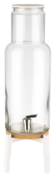 Getränkespender -NORDIC WHITE- 23 x 23 cm, H: 60,5 cm , Weiß