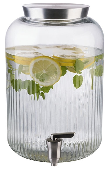 Getränkespender Ø 20 cm, H: 30,5 cm, 7 Liter , Edelstahl