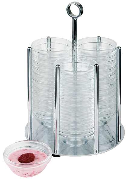 Schälchenspender -MINI- Ø 14 cm, H: 25,5 cm , Edelstahl