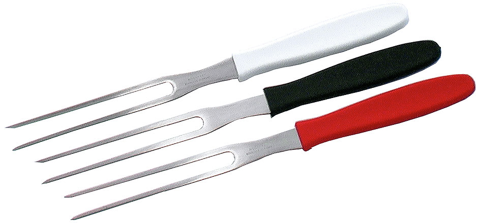 Aufschnittgabel-Set 3 Stück rot, schwarz, weiß