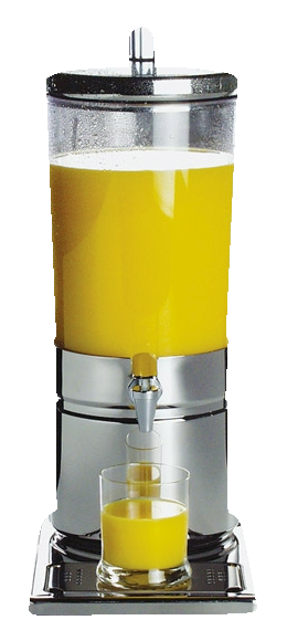 Saftdispenser -TOP FRESH- 23 x 35 cm, H: 52 cm , Edelstahl