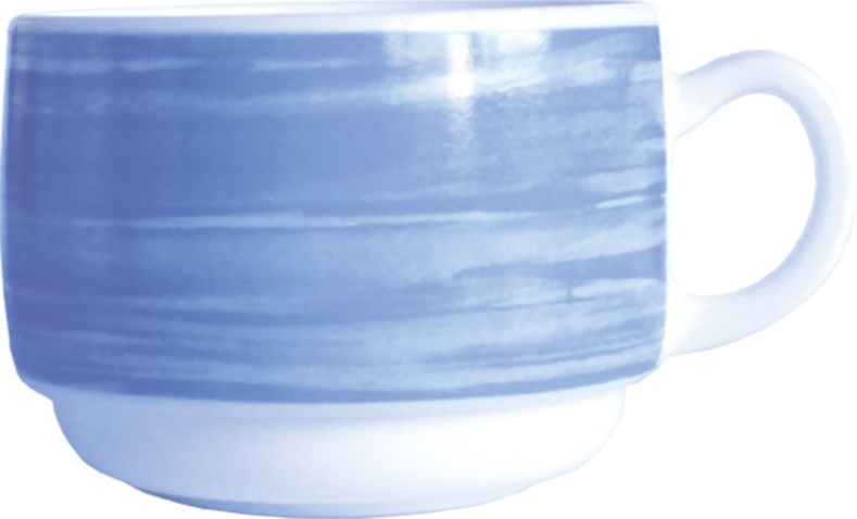 Brush Blue Obertasse stapelbar 19cl *