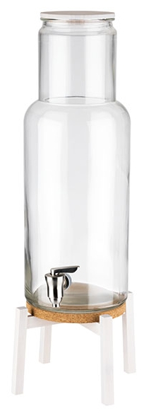 Getränkespender -NORDIC WHITE- 23 x 23 cm, H: 60,5 cm , Weiß