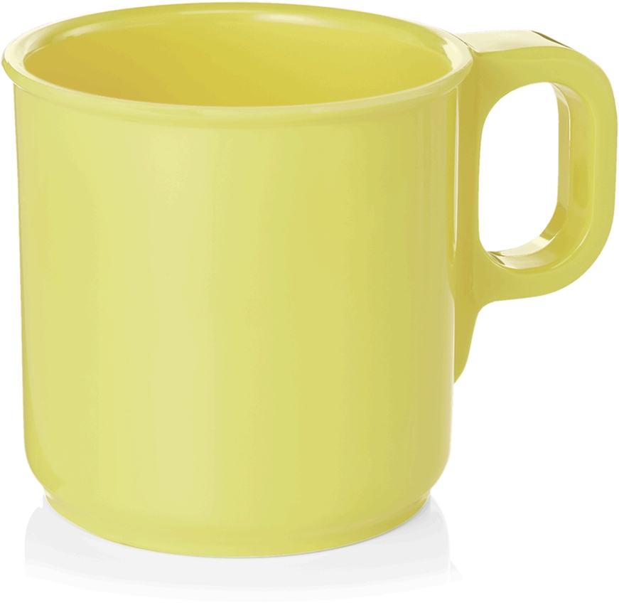 Becher, 0,25 ltr., gelb, Melamin