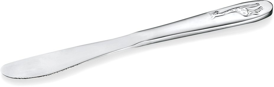 Kindermesser Marie, Motiv: Giraffe, Chromstahl