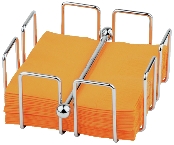 Serviettenhalter -BAR- 14 x 14 cm, H: 6,5 cm , Edelstahl