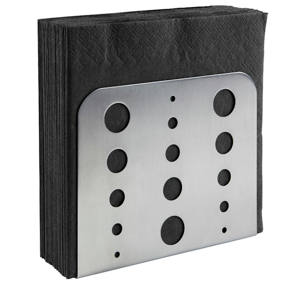 Serviettenhalter 15 x 4,5 cm, H: 12,5 cm , Edelstahl