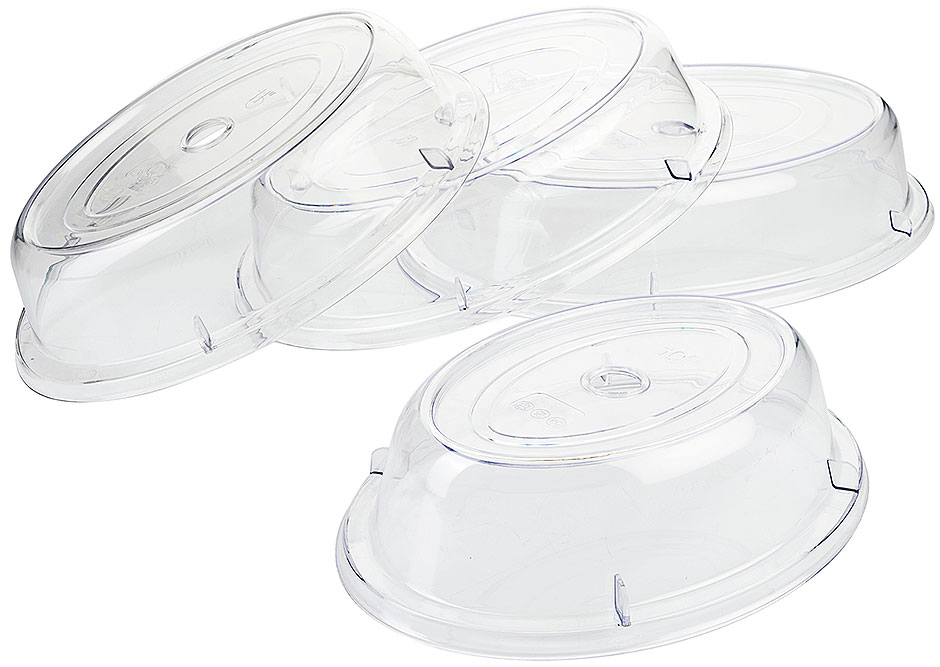 Ovale Speiseglocke 287 mm aus Polycarbonat