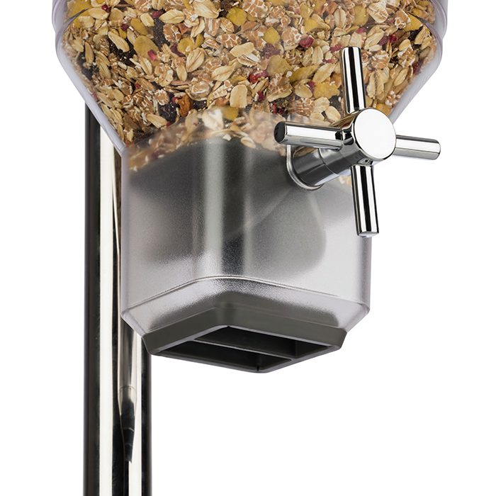 Cerealienspender -FRESH+EASY- 22 x 17,5 cm, H: 52 cm, Edelstahl