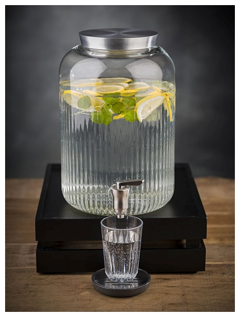 Getränkespender Ø 20 cm, H: 30,5 cm, 7 Liter , Edelstahl