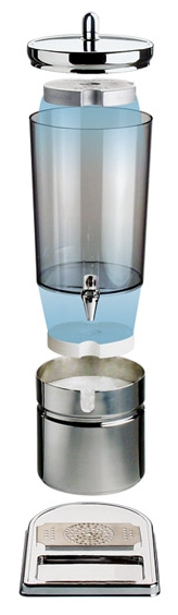 Saftdispenser -TOP FRESH- 23 x 35 cm, H: 52 cm , Edelstahl